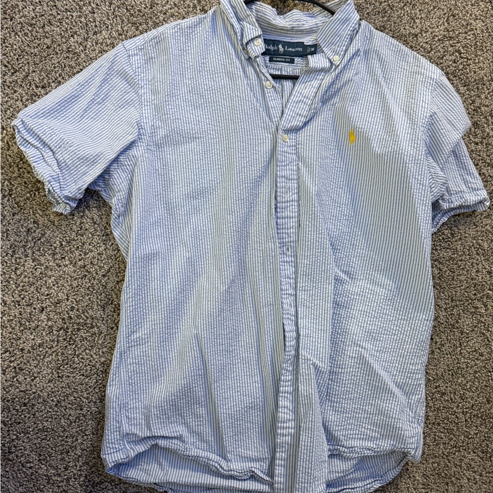 Ralph Lauren Blue Casual Button Down Shirt